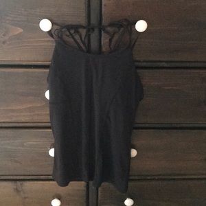 Fabletics workout top with strappy back